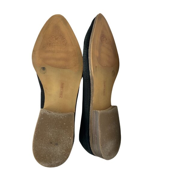 Vince Camuto Perforated Black Suede Loafers, Size 8 - Picture 5 of 5